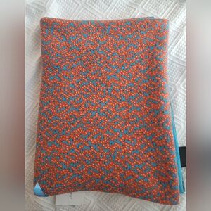 Orange and Blue Patterned Scarf